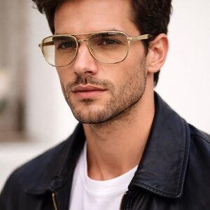 Yves Saint Laurent Vintage 1970s Gold-Plated Eyeglass Frames – Elvis Style